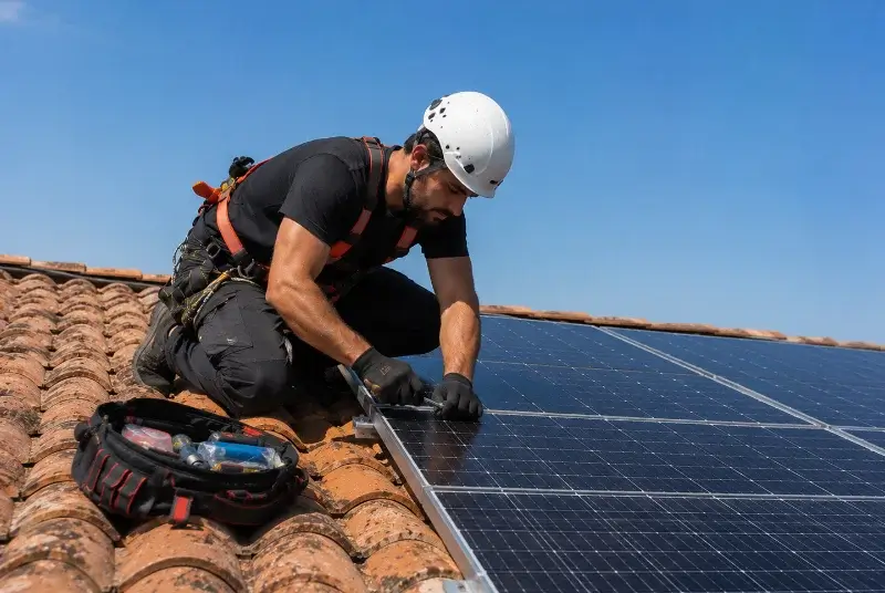 Maintenance et monitoring de panneaux solaires à Saint-Savin